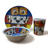 Vajilla de nickelodeon Paw Patrol 3 piezas.